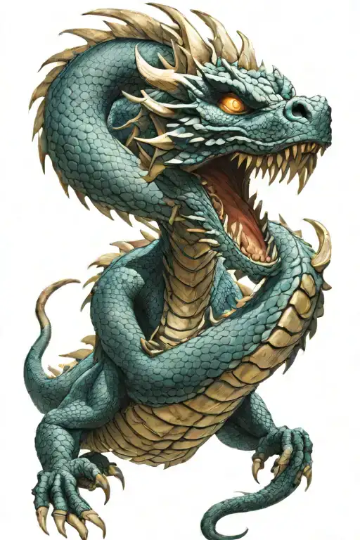 dragons from avatar the last airbender tattoo design idea