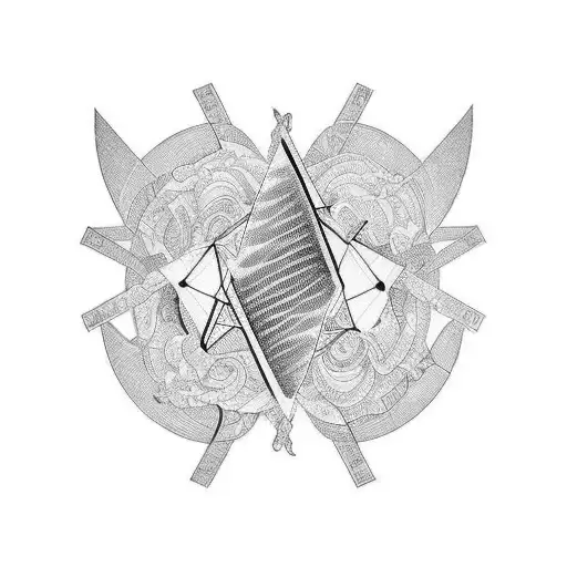 scales representing nothing in life is fair except chance and time tattoo design idea