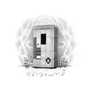 Minecraft jukebox surrounded by Minecraft flowers tattoo design idea