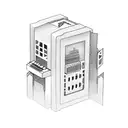 Minecraft jukebox surrounded by Minecraft flowers tattoo design idea