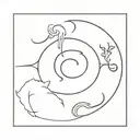 I want a minimalist monochromatic color tattoo that combines the 3 zodiac signs in one: Leo, Aries and Cancer tattoo design idea