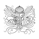 something random and small  tattoo design idea