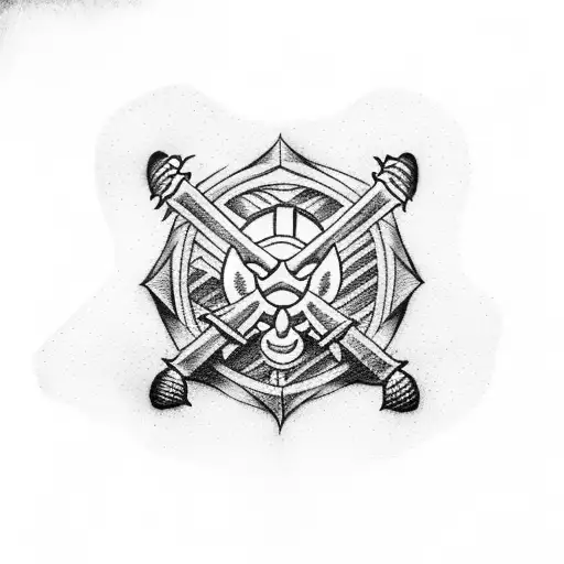 wu tang clan logo and a small badass bee tattoo design idea