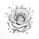 bandaid with flowers tattoo design idea