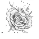 bandaid with flowers tattoo design idea