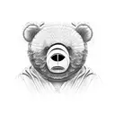 kaws bear hear no evil see no evil speak no evil  tattoo design idea