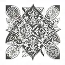 Portuguese tile tattoo design idea