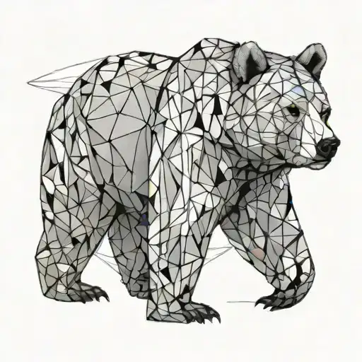 fortitude, bear tattoo design idea