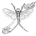 Dragonfly tattoo design idea