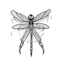 Dragonfly tattoo design idea