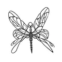Dragonfly tattoo design idea