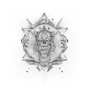 Acta non Verba tattoo design idea