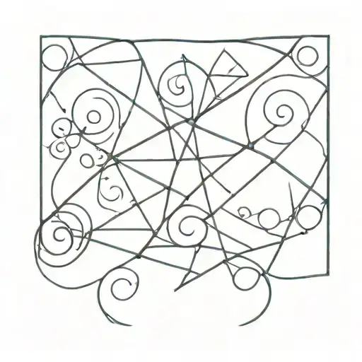 order and chaos theory tattoo design idea