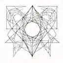 order and chaos theory tattoo design idea