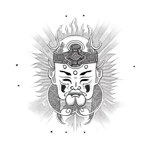 son of sun typography tattoo design idea