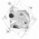 big dipper constellation tattoo design idea