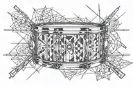 snare drum,  window cleaning tattoo design idea