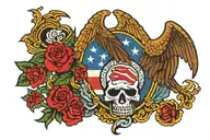 3rd ID patch work leg sleeve tattoo design idea