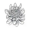 Chrysanthemum tattoo design idea