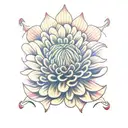 Chrysanthemum tattoo design idea