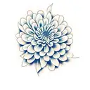 Chrysanthemum tattoo design idea