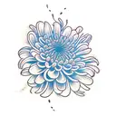 Chrysanthemum tattoo design idea