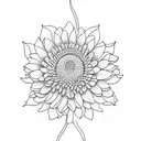Chrysanthemum tattoo design idea