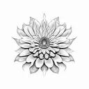 Chrysanthemum tattoo design idea