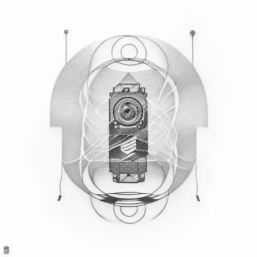 A tattoo of a cassette tape featuring the song 'No Tomorrow' by Orson, with waves of sound emanating from it. tattoo design idea