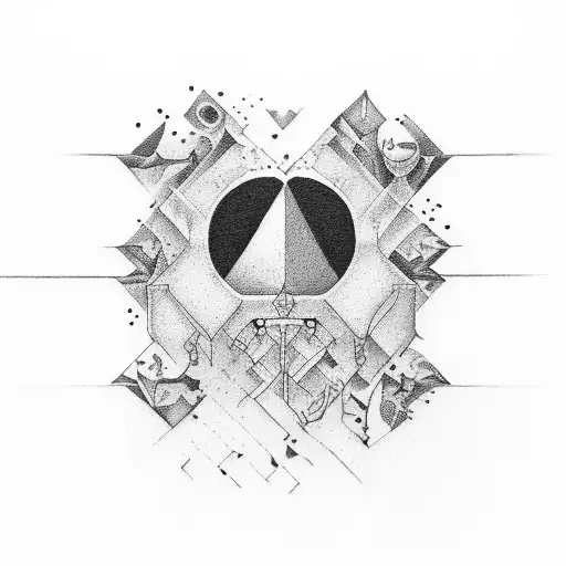 struggle of love tattoo design idea