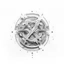 struggle of love tattoo design idea