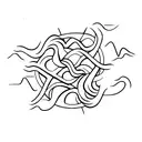 sand dune tattoo design idea