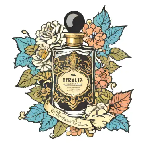 prada l'homme perfume tattoo design idea