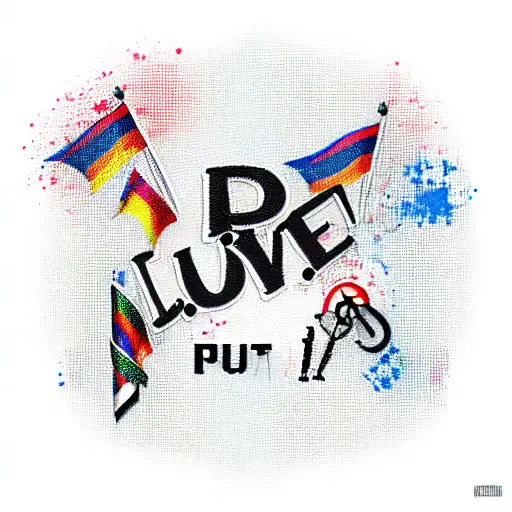 putin love tattoo design idea