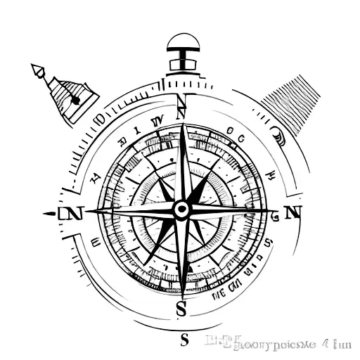 compass and clock stopped at 4:16 back tattoo and long enough to go down my back  tattoo design idea