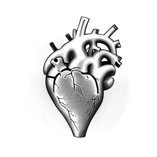 Heart tattoo design idea