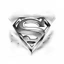 superman tattoo design idea