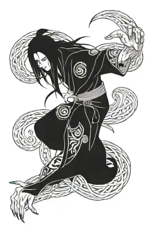 Orochimaru tattoo design idea