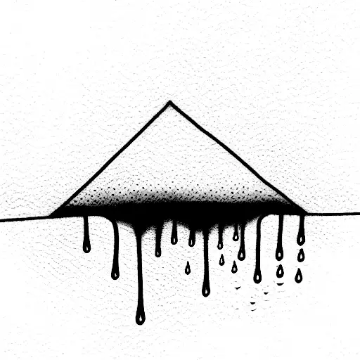 Rain came pouring down when I was drowning that's when I could finally breath  tattoo design idea