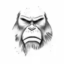 bigfoot tattoo design idea