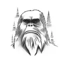 bigfoot tattoo design idea
