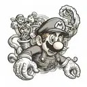 mario tattoo design idea