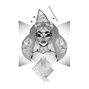 chicano lady  tattoo design idea