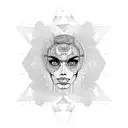 chicano lady  tattoo design idea