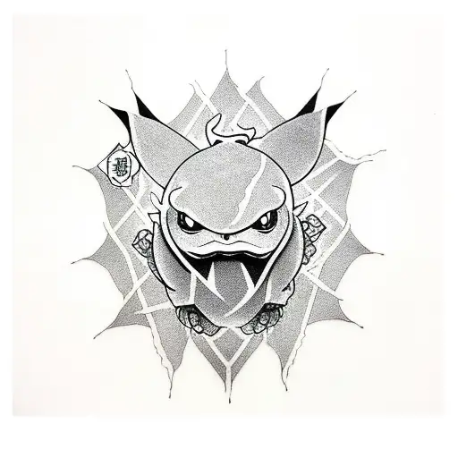 Haunter and Psyduck tattoo design idea
