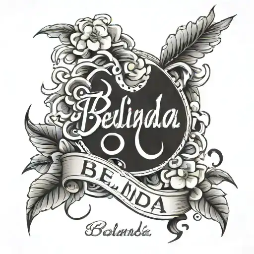 Belinda name oriental tattoo design tattoo design idea