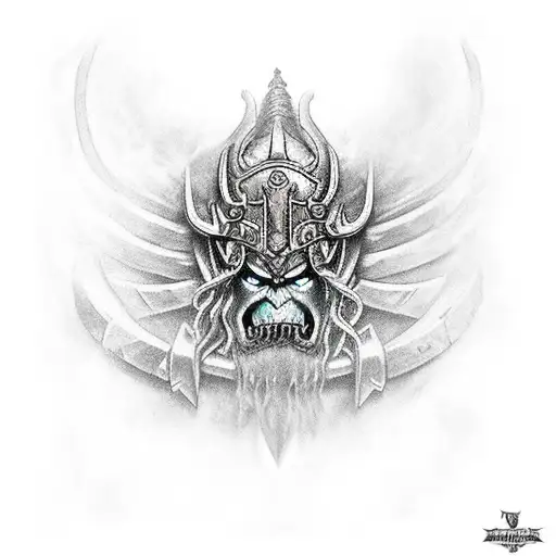 Warcraft lich king tattoo design idea