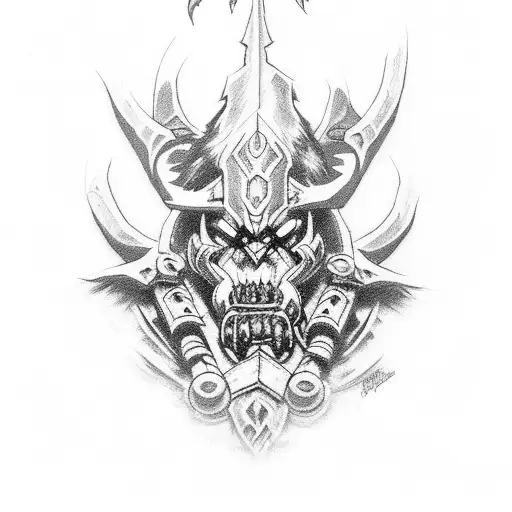 horde Warcraft  tattoo design idea
