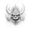 Warcraft lich king tattoo design idea