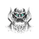 Warcraft lich king tattoo design idea